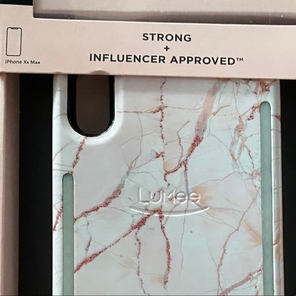 LuMee Duo Selfie Glitter Marble Pink IPhone Case - Picture 8 of 12